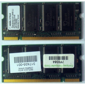 Модуль памяти 256MB DDR Memory SODIMM в Дмитрове, DDR266 (PC2100) в Дмитрове, CL2 в Дмитрове, 200-pin в Дмитрове, p/n: 317435-001 (для ноутбуков Compaq Evo/Presario) - Дмитров