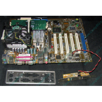 Материнская плата Asus P4PE (FireWire) с процессором Intel Pentium-4 2.4GHz s.478 и памятью 768Mb DDR1 Б/У (Дмитров)